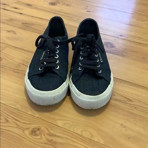 Superga Denim Sneakers (worn once!) size 9